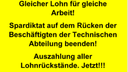 Solidarität mit den Betriebshandwerker:innen der FU!