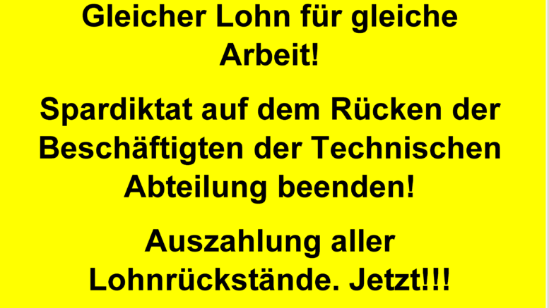 Solidarität mit den Betriebshandwerker:innen der FU!