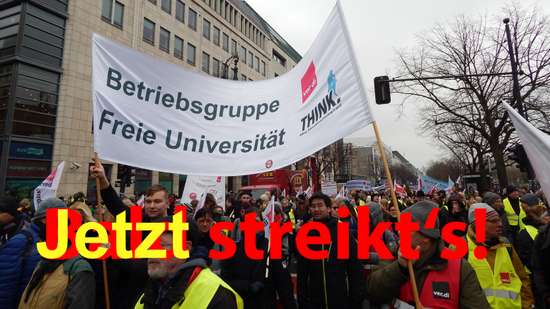Jetzt streikt’s! Heraus zum ganztägigen Warnstreik am kommenden Montag, 20.11.2023!